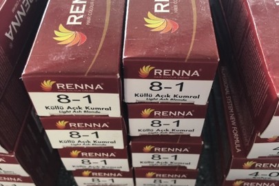 Фарба для волосся "RENNA hair colour cream" в кількості 10 шт., ємністю 60 мл. кожна, в упавковці виробника, колір "8-1"