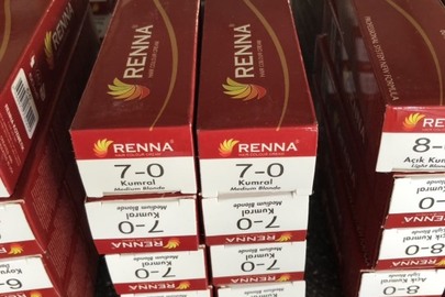 Фарба для волосся "RENNA hair colour cream" в кількості 10 шт., ємністю 60 мл. кожна, в упавковці виробника, колір "7-0"