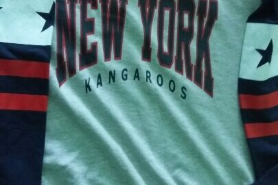 Спортивна рубашка NEW YORK, сіро-синього кольору, розмір - L, в кількості 1 шт.