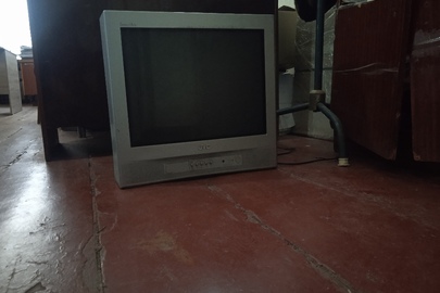 Телевізор JVS модель AV-2104CE, сірого кольору, бувший у використанні