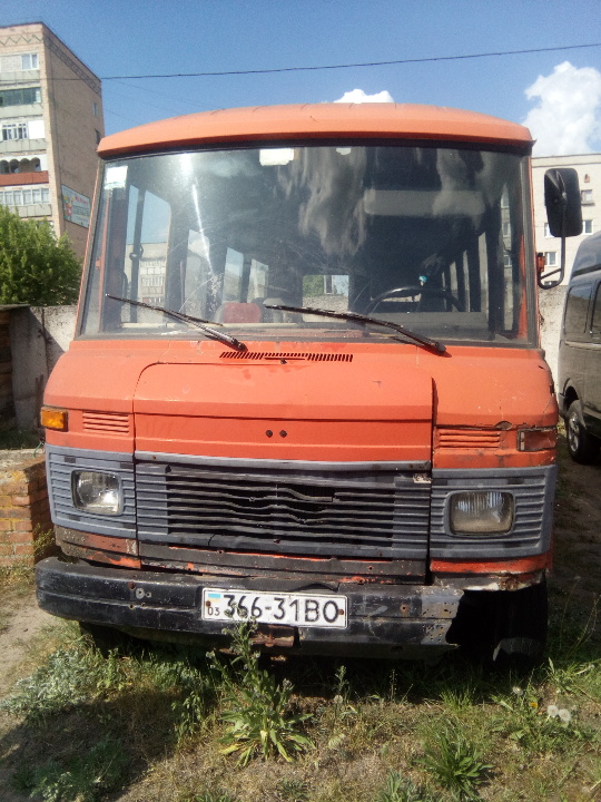 Пасажирський мікроавтобус МERCEDES-BENZ 508 D,  1986 р. в.,  ДНЗ 36631ВО, № кузова: WDB30942510743420