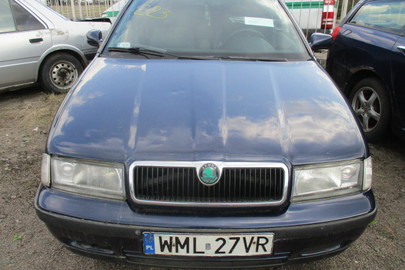  Автомобіль  Skoda Octavia, 1999 р.в., реєстраційний номер  WML27VR, №кузова TMBBE41U0YX276376