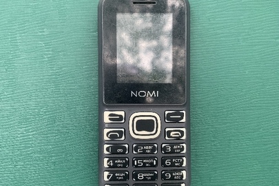 Мобільний телефон NOMI i188, IMEI:357876100177973, чорного кольору з вставною батареєю (600mAh/2.22Wh, V3.7V)