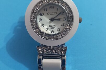 Жіночий наручний годинник (копія) Gucci 8641 Quartz Silver-White 
