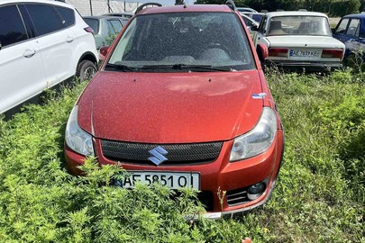 Легковий автомобіль марки SUZUKI, модель SX-4, 2007 р.в., VIN TSMEYB21S00172896, колір помаранчевий, номерний знак AE5851OI