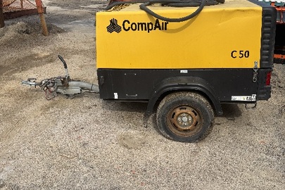 Мобільний повітряний компресор COMPAIR C50 DLT0408-02, державний реєстраційний номер – 14498АІ , номер шасі – WCA1E2910H1A30961, рік випуску - 2017