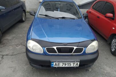 Автомобіль легковий марки ЗАЗ, модель LANOS, 2008 року випуску, синього кольору, реєстраційний номер AE7915TA, VIN - Y6DTF699P8W411517
