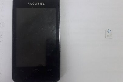 Мобільний телефон марки «Alkatel», сім-карта оператора мобільного зв'язку «Київстар»