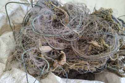 Конфісковане майно за рішенням суду: синтетична риболовецька сітка, довжиною 79 м, розміром вічка 40х40 мм., бувша у використанні