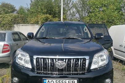 Легковий автомобіль марки «TOYOTA», модель «LAND CRUISER», реєстраційний номерний знак АО5555ЕВ, ідентифікаційний номер кузова: JTEBH3FJX0K020498, рік випуску - 2010, тип пального- дизель, колір - чорний