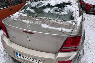 Транспортний засіб - автомобіль марка: DODGE, модель: AVENGER, категорія: ЛЕГКОВИЙ, колір: БЕЖЕВИЙ,2008 р.в., VIN/номер шасі (кузова, рами): 1B3ACN6B08N217193, реєстраційний номер АА7773ТМ