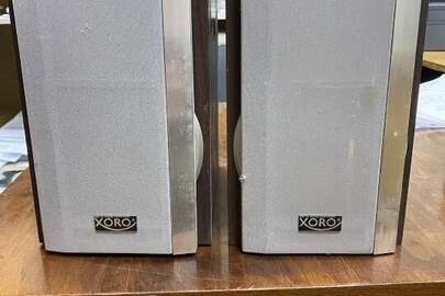 музична колонка марки "Xoro" коричнево - срібного кольору