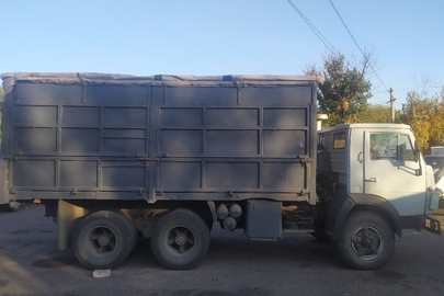 Вантажний автомобіль: КамАЗ 5320 (бортовий), 1992 р. в., сірого кольору, ДНЗ:04020ЕВ, VIN: ХТС532000N0402843