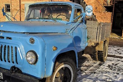 Автопідйомник на шасі ГАЗ 5204, 1986 р.в., синього кольору, ДНЗ: 29810ЕВ, номер VIN: 0882945