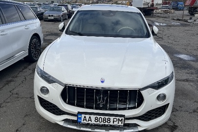 Транспортний засіб: марка MASERATI, модель: LEVANTE, VIN: ZN6TU61B00X234233, номер кузова: ZN6TU61B00X234233, 2016 р.в., колір ,білий, днз АА8088РМ