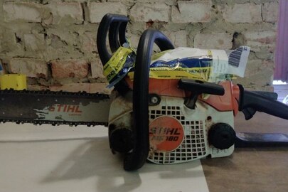 Конфісковане майно за рішенням суду  бензопила марки «Stihl MС-180/С», бувша у використанні