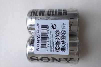 Батарейки SONY R20 у кількості 4 шт.