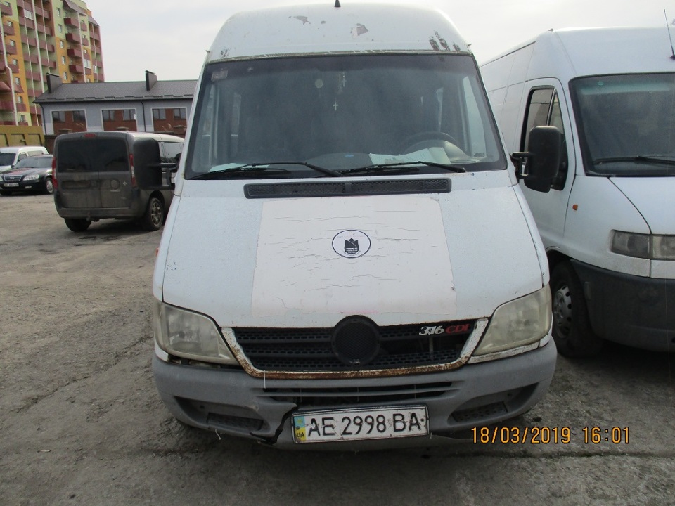 Автомобіль марки MERCEDES-BENZ 316CDI, 2005 р.в., номер кузова: WDB9036631R755844, д/н АЕ2998ВА