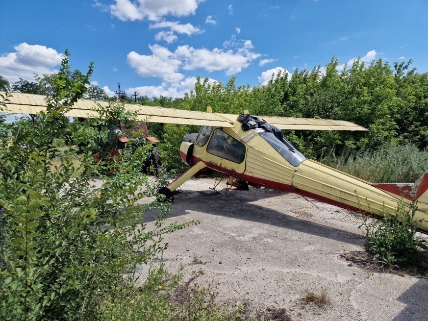 Літак – PZL 104 «Вільга», бортовий номер 3, заводський номер 21910914, рік випуску 18.06.1991