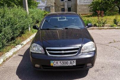 Автомобіль легковий CHEVROLET LACETTI, 2004 року випуску, чорного кольору, ДНЗ: СА5300АА, № кузова: KL1NF196E4K055159