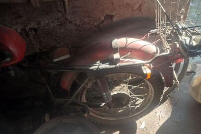 Конфісковане майно за рішенням суду: мотоцикл ММВЗ Минск 3111, ДНЗ СВ8134АА, 1975 рік випуску, № двигуна 113407, № шасі 113407