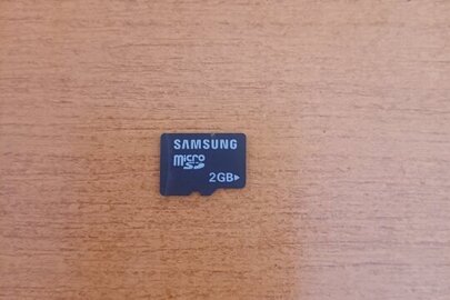"Конфісковане майно за рішенням суду" карта пам’яті «Micro SD Samsung» 2 Gb s/n DYDD608GK121, б/в
