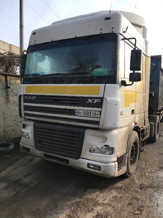 Спеціалізований вантажний сідловий тягач DAF ХF 95.430, 2003 року випуску, ДНЗ ВН0503НН, номер кузову: XLRTE47XS0E606121