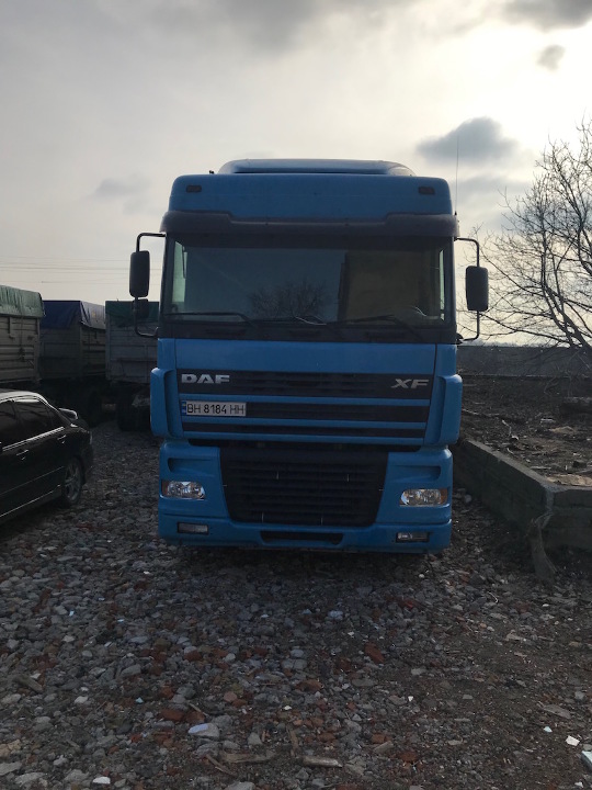 Спеціалізований вантажний сідловий тягач DAF ХF 95.430,  2002 року випуску, ДНЗ ВН8184НН, номер кузову: XLRTE47XS0E601562