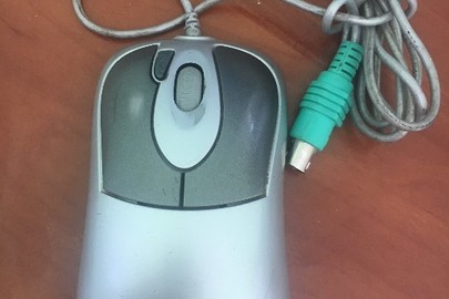 Комп'ютерна дротова оптична мишка "4 TECH", сірого кольору
