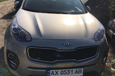 Автомобіль KIA Sportage, 2016 року випуску, державний номер АХ0531АВ, номер кузову  U5YPG81ABGL064279