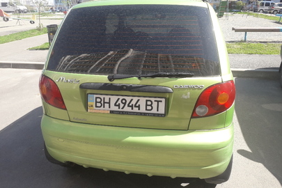 Легковий автомобіль "DAEWOO Matiz", 2008 року випуску, ДНЗ ВН4944ВТ, номер кузову: XWB4A11BV8A149577