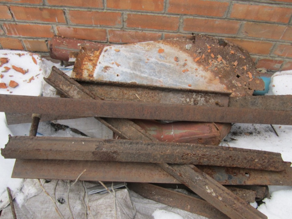 Металобрухт вагою 83,6 кг.