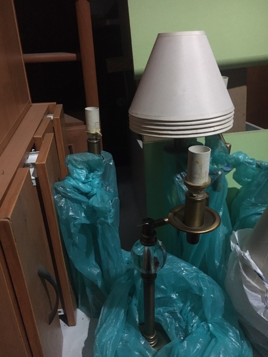 Лампа настільна з текстильним торшером в кількості 5 шт.