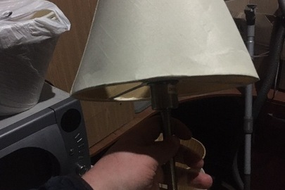 Лампа настільна з текстильним торшером в кількості 2 шт. 