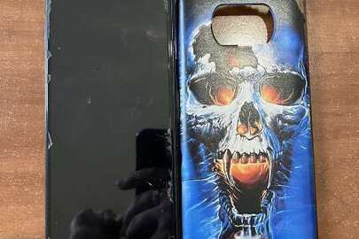 Конфісковане майно за рішенням суду: мобільний телефон синього кольору "POCO" імеі: 861440058269784/00, 861440058269792/00, в справному стані у чохлі, бувший у використанні