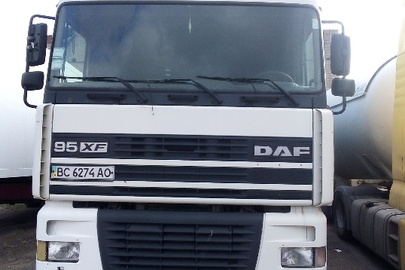 Транспортний засіб марки DAF XF 95.480, 2002 р.в., ДНЗ: ВС6274АО, ном. куз. XLRAE47XS0E588146, білого кольору, дизель