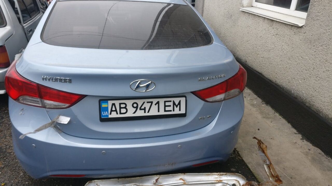 Автомобіль HYUNDAI ELANTRA, ідентифікаційний номер: KMHDH41CBCU226820, 2011 року випуску, сірого кольору, ДНЗ АВ9471ЕМ