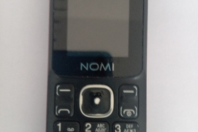 Мобільний телефон марки "NOMI", бувший у використанні, у неробочому стані