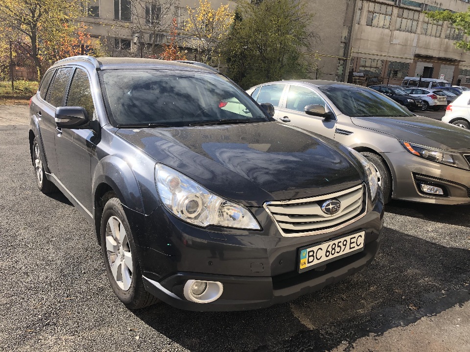 Транспортний засіб марки Subaru Outback, шасі № JF1BR9L95AG027460, 2010 р.в., колір - сірий, державний номер ВС6859ЕС