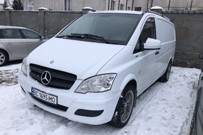 Транспортний засіб марки MERCEDES-BENZ VITO 113 CDI, шасі (кузов, рама) WDF63960313754552, 2012 року випуску, тип – вантажний – спеціалізований фургон, колір – білий, днз ВС1695МО