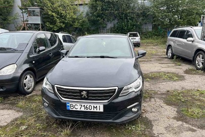 Транспортний засіб марки PEUGEOT, модель 301, шасі (кузов, рама) VF3DD9HP0JJ834776, 2018 року випуску, категорія - ЛЕГКОВИЙ, колір - ЧОРНИЙ, державний номер BC7160MI