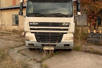 Вантажний сідловий тягач-Е DAF FT CF 85, рік випуску - 2001, VIN: XLRTE85XC0E569341, ДНЗ: АІ7188ЕМ, колір – білий