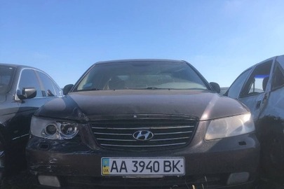 Транспортний засіб, автомобіль легковий HYUNDAI GRANDEUR, державний номер АА3940ВК,  2006 року випуску, VIN KMHFC41DP6A088109, колір - червоний