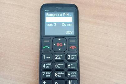 Мобільний телефон марки BQ Arlon модель BQM-1802Arlon з акумуляторною батареєю марки Nokia, IMEI: 353590065416373; S/N: YTPO0621B100671, з сім-картою мобільного оператора Vodafone, б/в