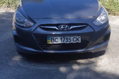 Транспортний засіб марки HYUNDAI ACCENT, загальний легковий седан –В,  2011 року випуску, ДНЗ ВС1735CK ,№ кузова:Z94CT41CABR014957, сірого кольору,об'єм двигуна 1396 см.куб.,пальне-бензин