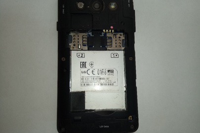 Мобільний телефон "LG-Х145", пластиковий корпус чорного кольору, б/в