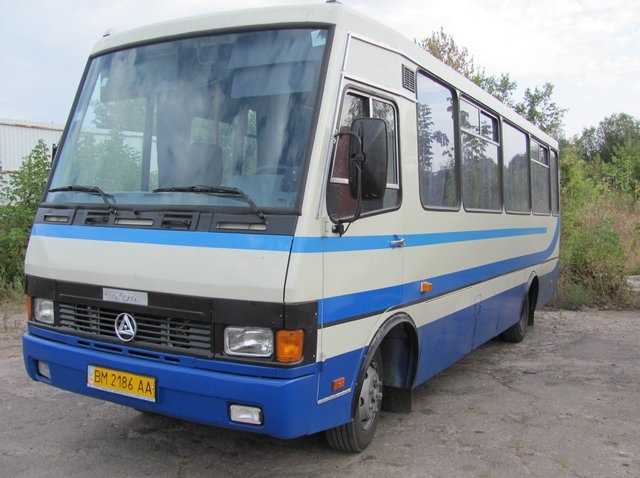 Автобус БАЗ А079.23, 2008 року випуску, реєстраційний номер ВМ2186АА, шасі № Y7FA0792380005268