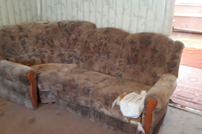 М'який диван-кутовий, коричневого кольору