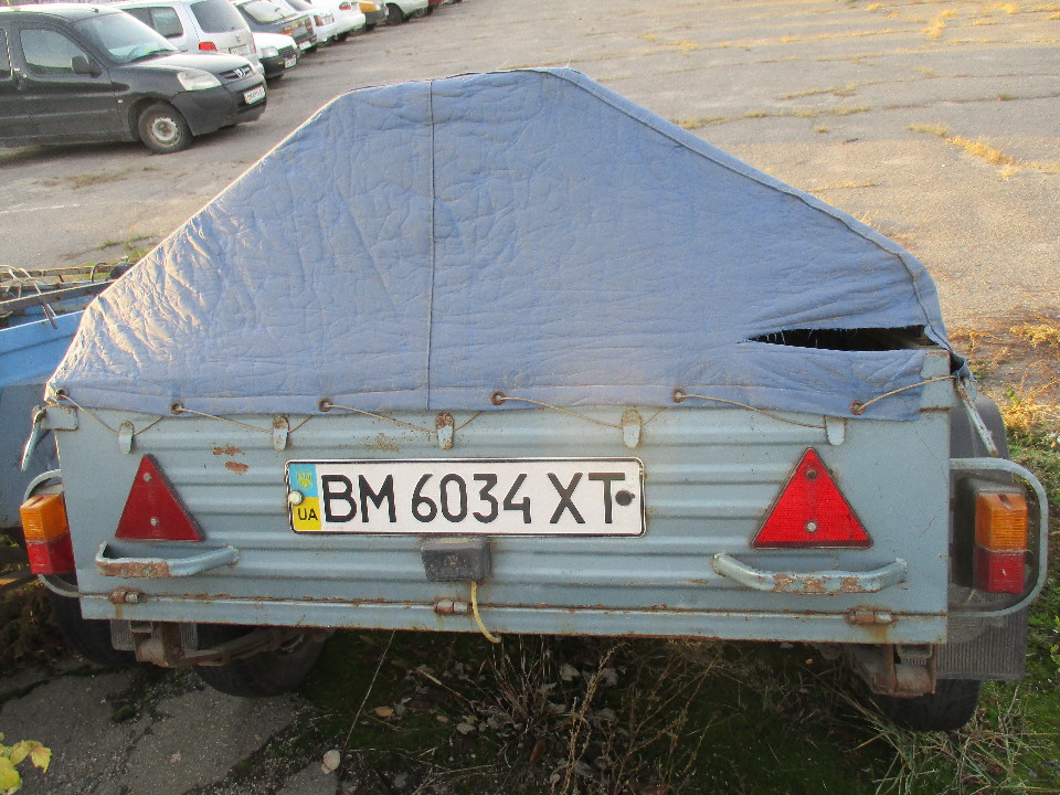 Причіп легковий ПВА-1, 2012 року випуску, реєстраційний номер ВМ6034ХТ, кузов № Y7RPVA100C068912