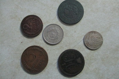 Монети в асортименті, 6 шт.